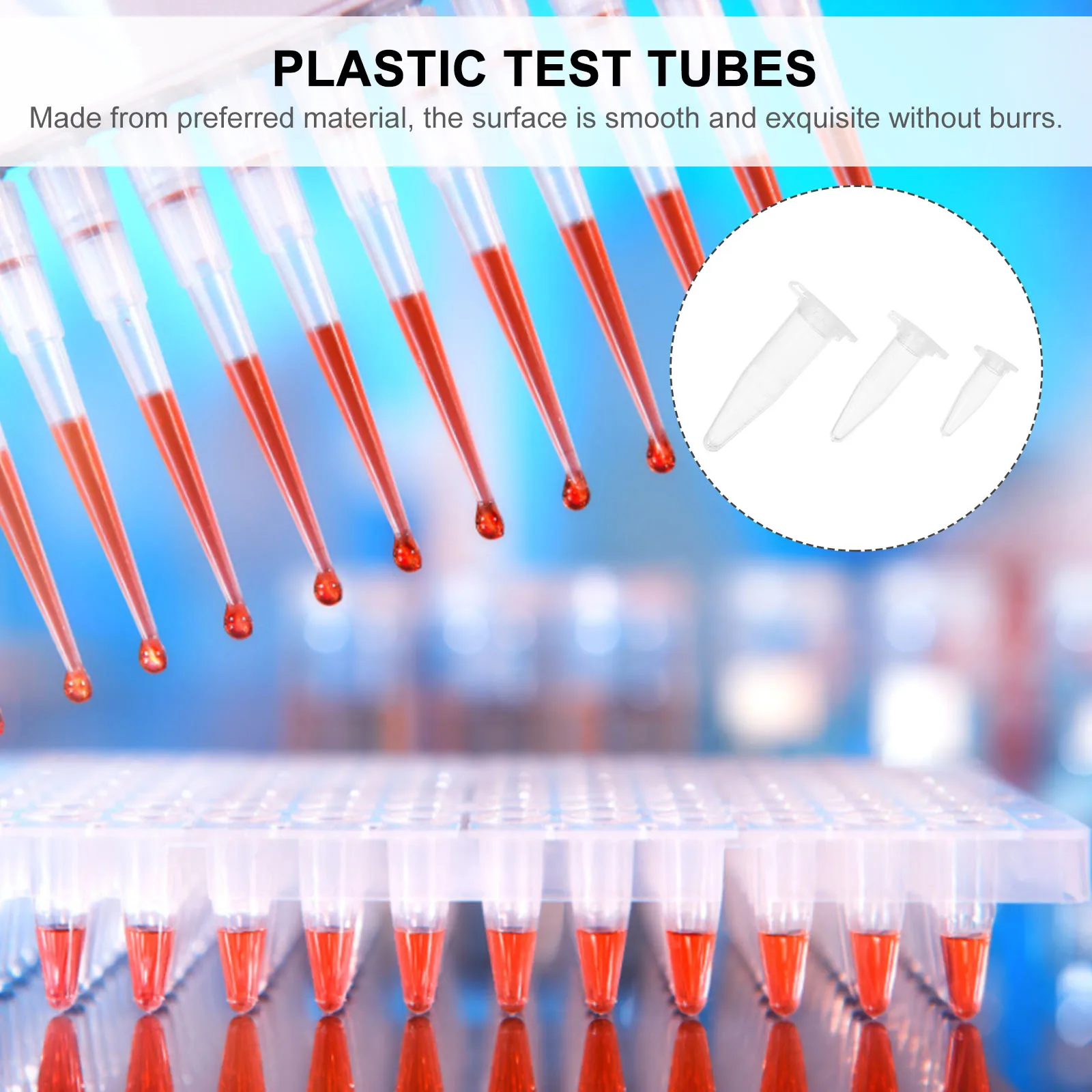 

2500 Pcs Glass Tube Seed Flask Test Tubes Graduated Plastic with