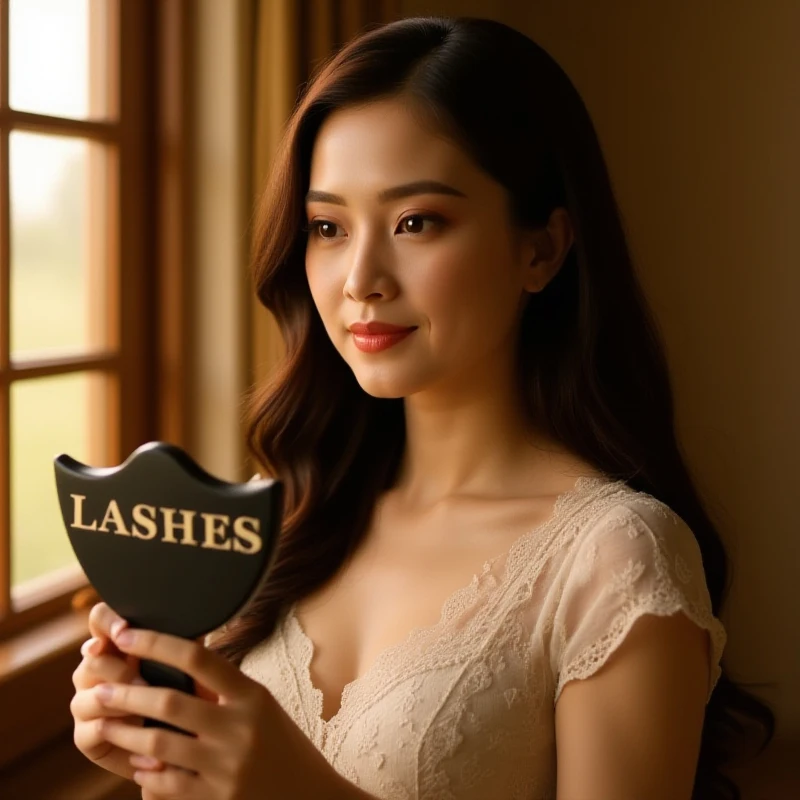 Lash Artist Social Media Gesichts-Requisite, personalisiertes Ästhetik-Schild, Lash-Schild, Salon-Dekoration, Wimperntechniker-Foto-Requisite