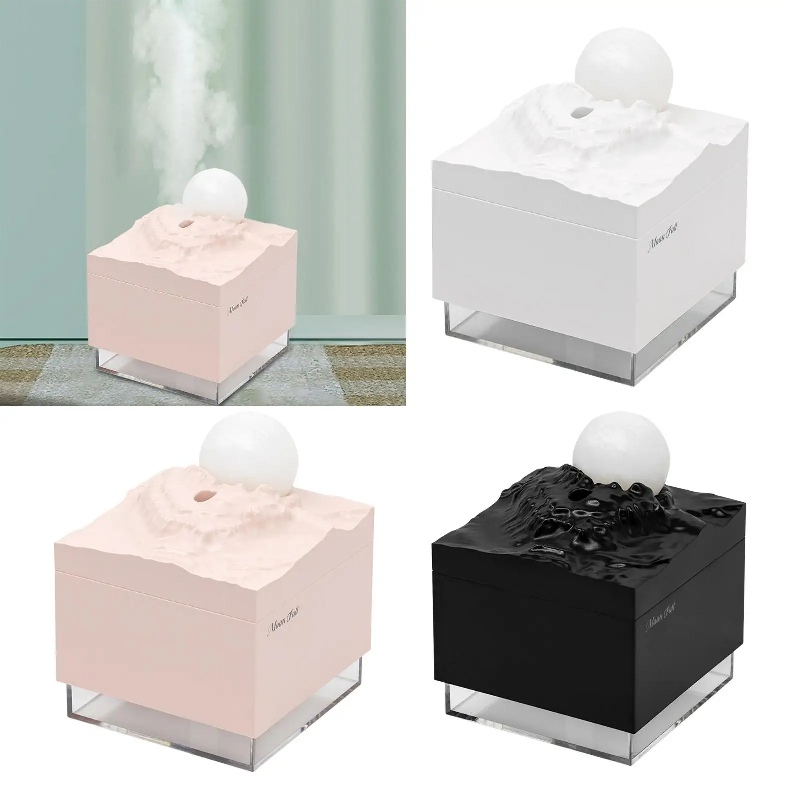 Personal Air Humidifier Silent Ambient Light Portable Two Gear Spray Creative Night Light for Nursery Hotel Cars Office Bedroom