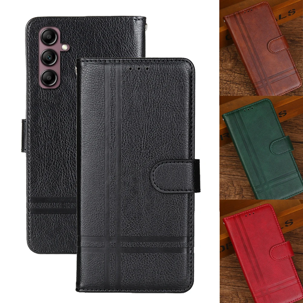 For Samsung Galaxy A14 4G Magnetic Luxury Wallet Bag Phone Case For Samsung A14 4G GalaxyA14 4G SM-A145F A14 Flip Cover Leather