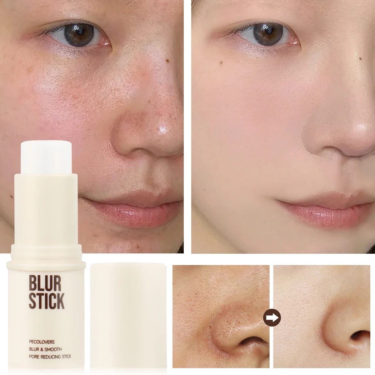 Invisible Pore Base Stick Makeup Concealer Isolation Makeup Front Pore Base Modifying Skin Color Primer Makeup Cream image 3