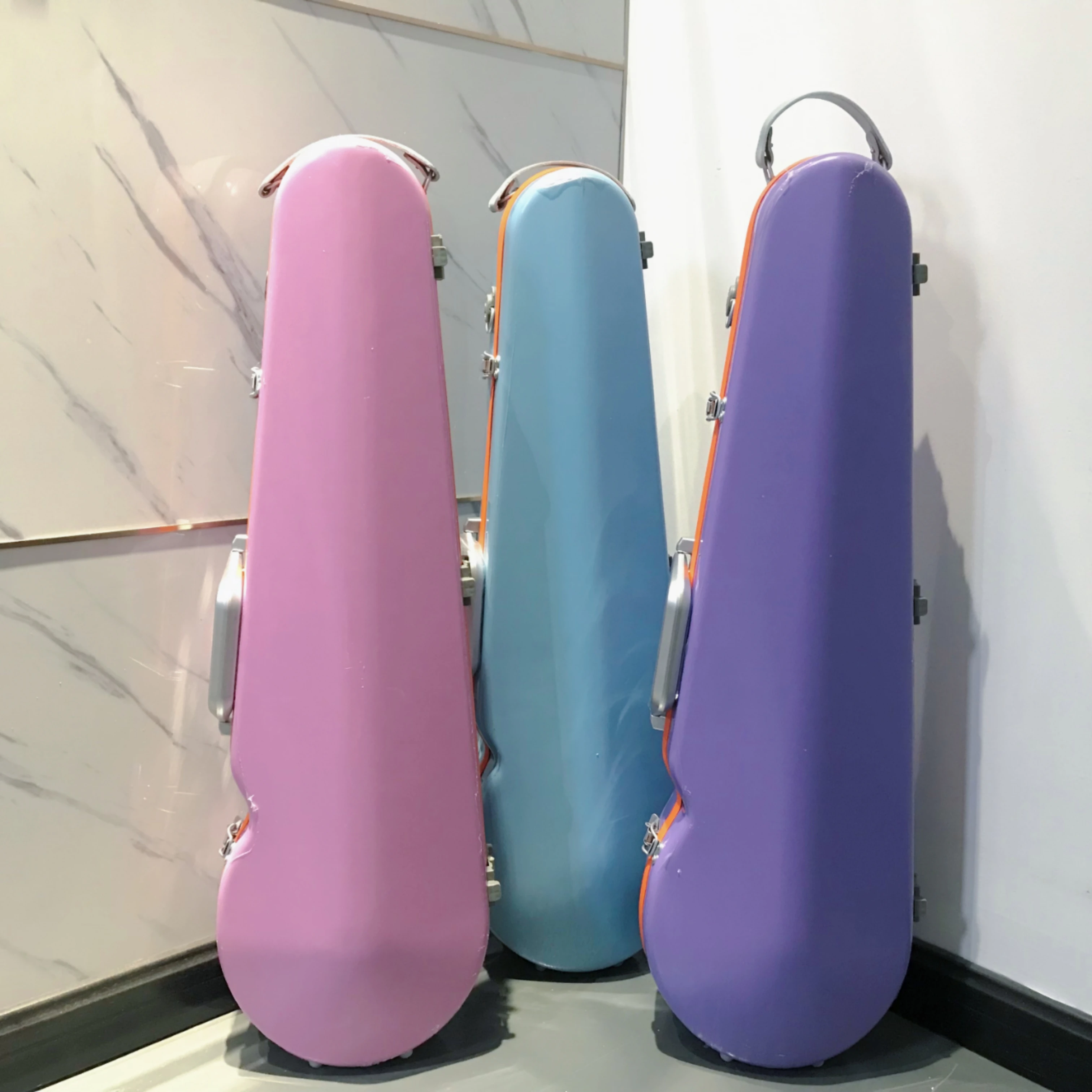 Colorful High Quality Special Fiberglass Violin Case For Sale