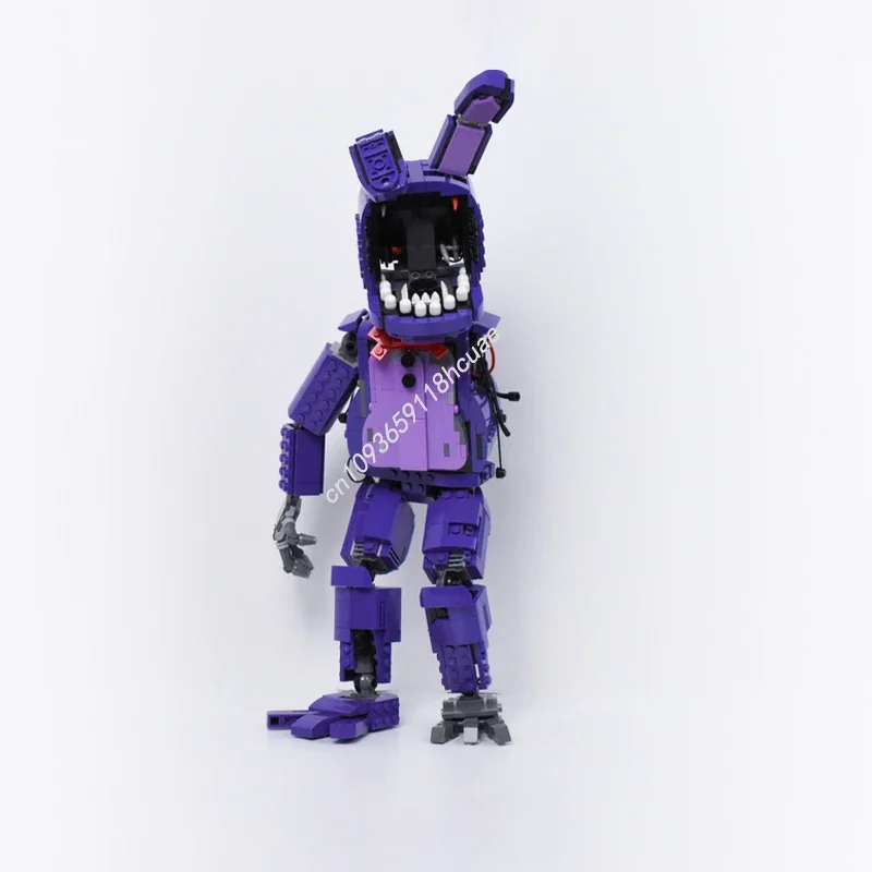 

920PCS Collectible Figures Withered Bonnie Model Moc Building Blocks Stacking Bricks Creative Educational Toys Gift Diy