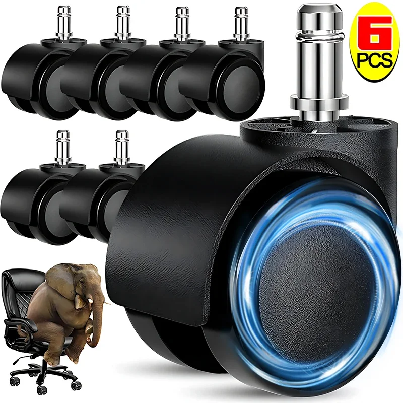 6/1PCS Universal เก้าอี้ล้อเลื่อนเฟอร์นิเจอร์ลูกล้อหมุน Office เปลี่ยนล้อ Roller บ้านฮาร์ดแวร์ 360 ° แบริ่งรับน้ําหนัก