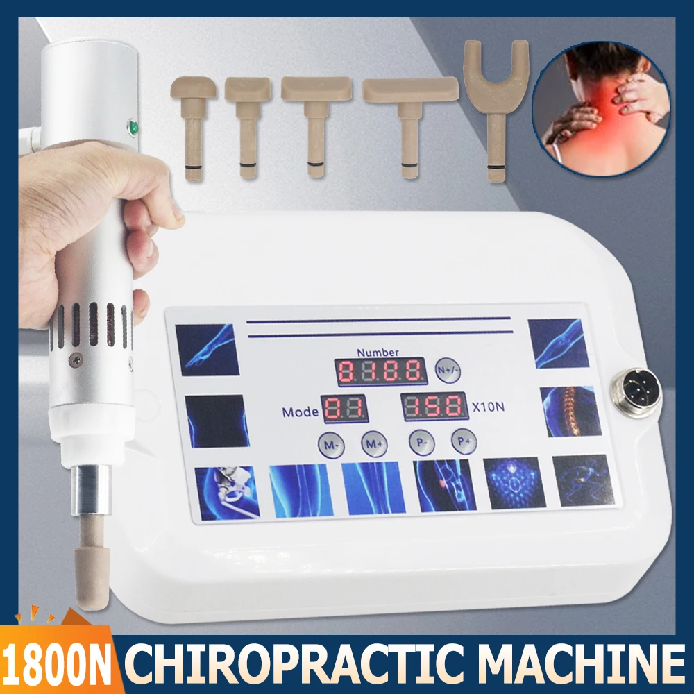 Electric Correction Gun New 1800N Chiropractic Adjusting Tools Spinal Adjustable Instrument Impulse Spine Cervical Massager