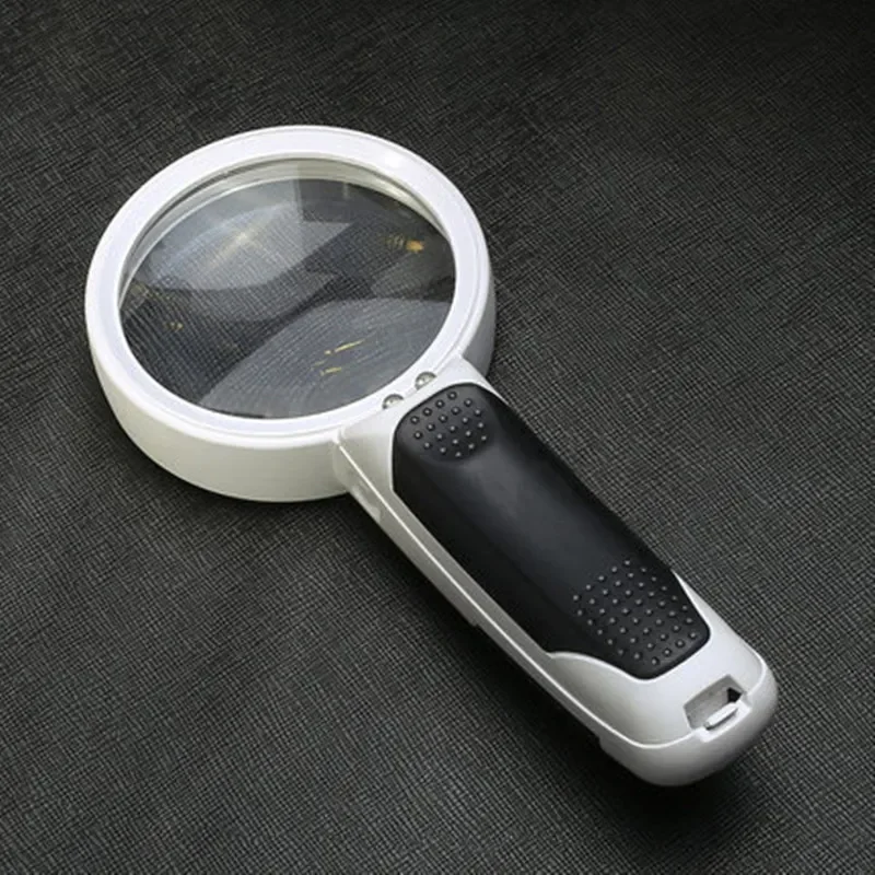 Imagem -06 - Lente Dupla Lupa com Luzes Led 5x Óptica Portátil Retroiluminado Lupa para Leitura Lupas