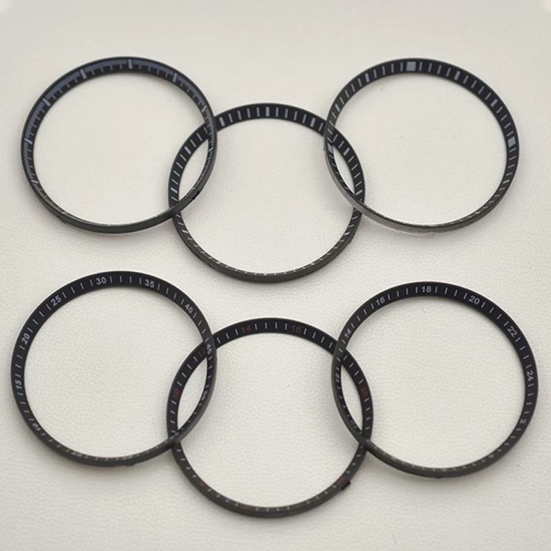 

Dia 30.5mm Watch Chapter Rings Fit For SKX007 SKX009 SRPD Case Plastics Inner Ring NH35 NH36 Movement Men's Watch Refit Parts
