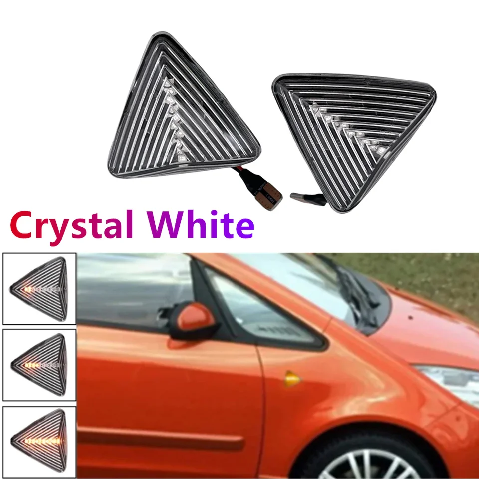2PCS Dynamic Fender Turn Signals Light For Mitsubishi Colt CZC CZ3