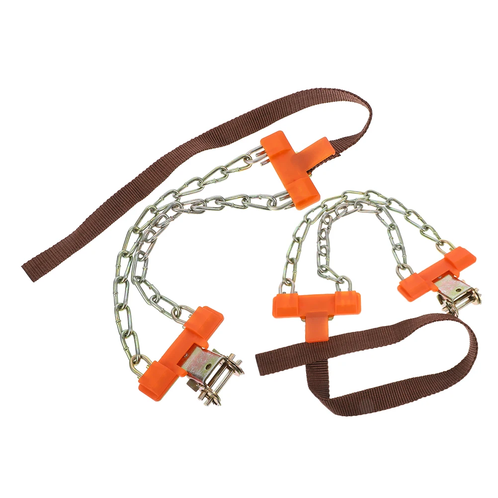 

2 Pcs Anti-s Chain Snow Chains for Car Tires Portable Winter Adjustable Traction Steel Cable Tie