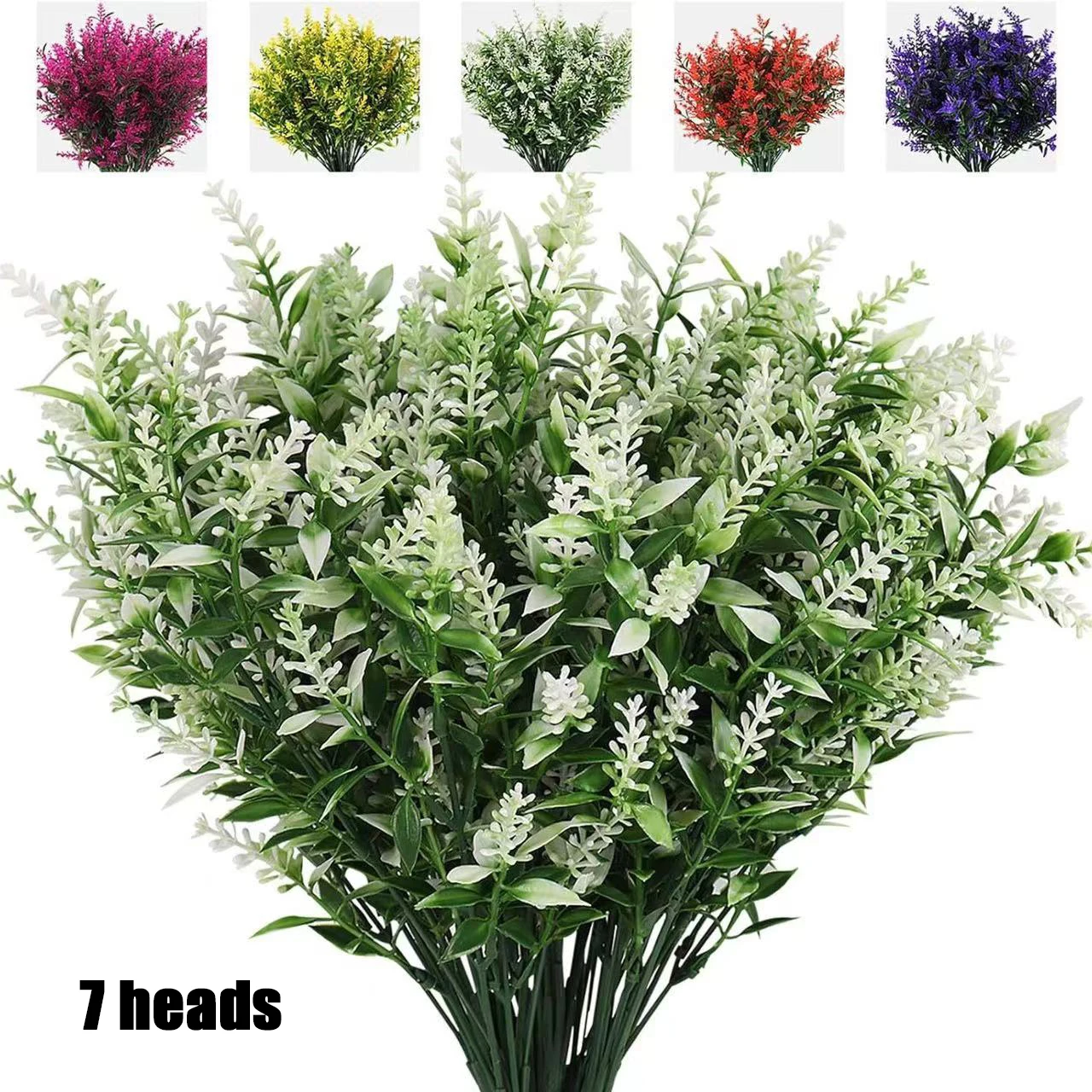 Provence Lavender Plastic Artificial Flowers False Plants Wedding Home Outdoor Garden Decoration Table Decoration