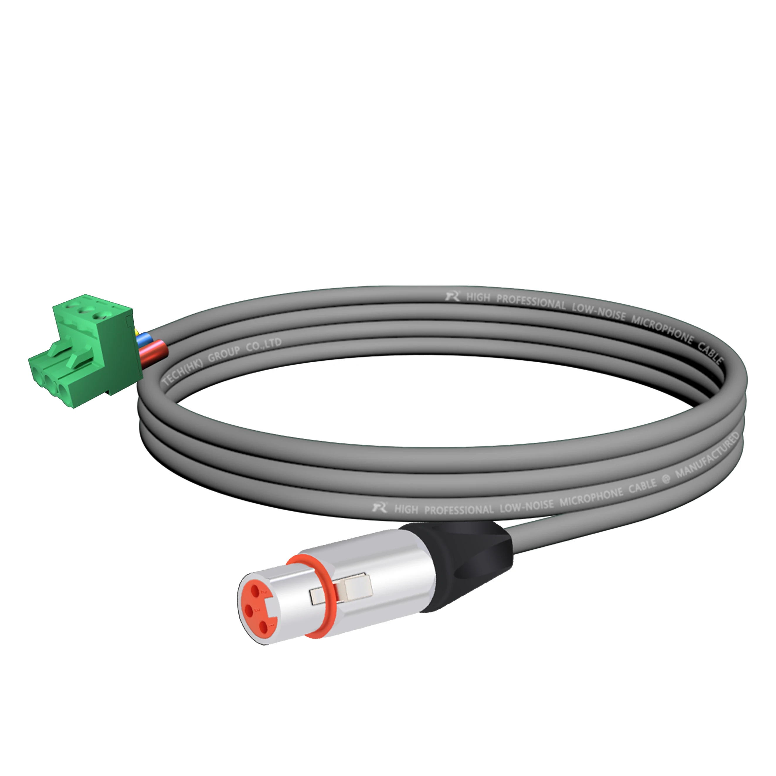 Poliertes Metallgehäuse, Zugentlastung, Phoenix-zu-XLR-Buchse/-Stecker-Audiokabel, 3-polige Schraubklemme, geräuscharmes, abgeschirmtes Kabel – Detail 16