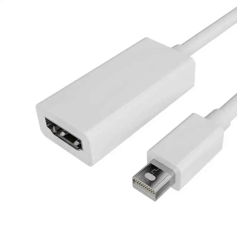 Adaptador de Conversão Mini Displayport para HDMI, Conversor de Alta Definição, Ligação para Computador e TV, MiniDP, 4K, 1080P