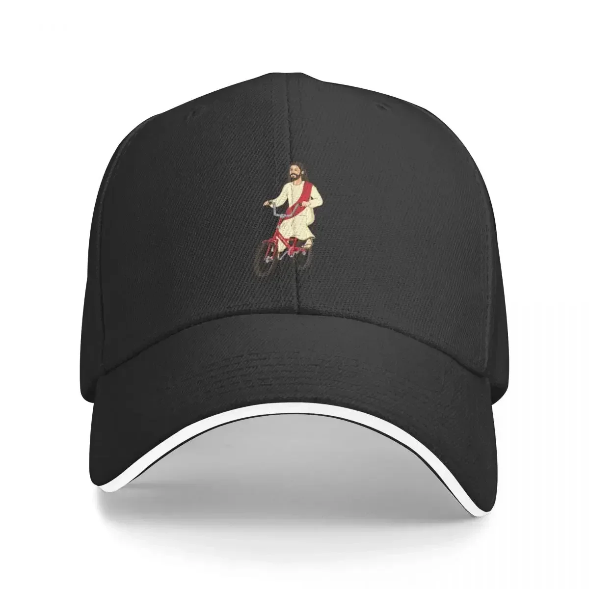 Christ on a Bike - Funny Religious Lord Jesus Church Group Easter Gift Baseball Cap cute Luxury Cap Women's Golf Clothing Men's