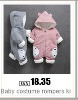 Winter Warm Down Jackets Boys Thicken Jumpsuit Parka Overalls Baby Toddler Girl Clothes Kids Snowsuit Children Clothing Set 2pcs