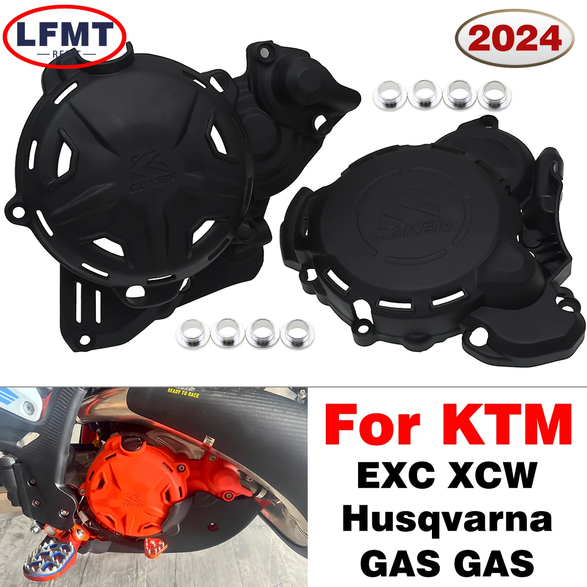 

New 2024 For KTM EXC XCW XC-W 250 300 TPI Clutch Protector Ignition Guard Cover PRO 2T For Husqvarna TE TE For GasGas MC EX EC