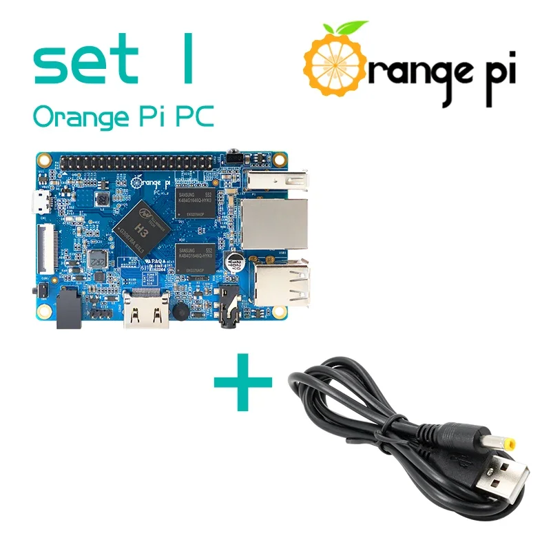 TopEsOrange Pi PC+Power Cable,Supported Android, Ubuntu, Debian Mini Single Board