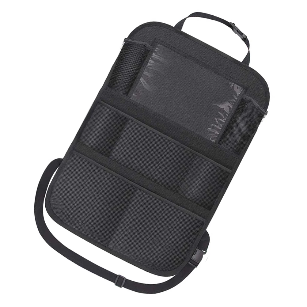 

Children Chair Back Storage Seat Organizer with Zipper Pocket Mesh Side Bag for Multifunctional Essentials Rear Car