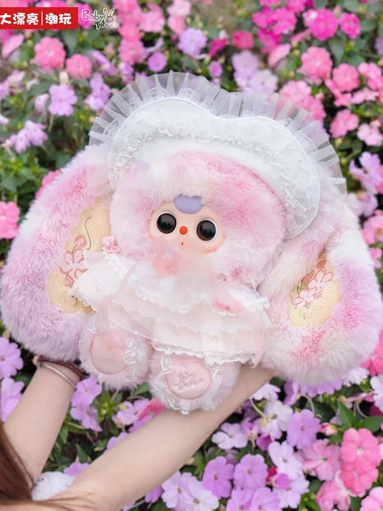 Nieuwe Baby Three 400% Blossoms Series Pluche Blind Box Trendy Speelgoedfiguur Collectie Ornament Poppen meisje verjaardag cadeau
