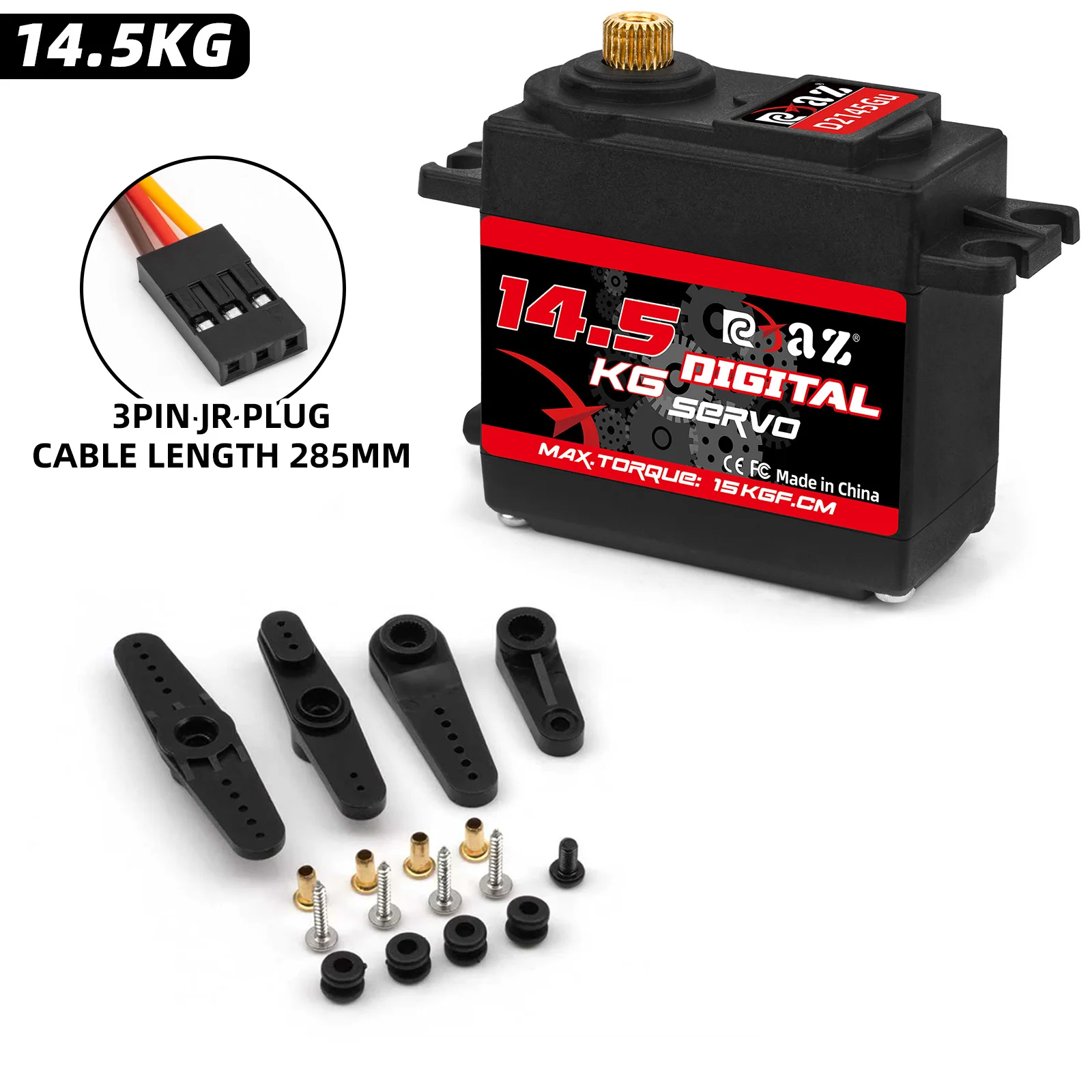 RC Servo Digitale Servomotoren mit Hohem Drehmoment Wasserdicht Metallgetriebe Servo für 1/8 1/10 RC Auto Boot Roboter Servo RC – Detail 14
