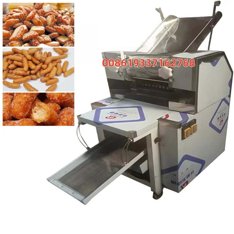 Automatic Dough Crispy Snack Cube Making Fried Crunchy Chin Chin Cutter Chinchin Cutting Machine