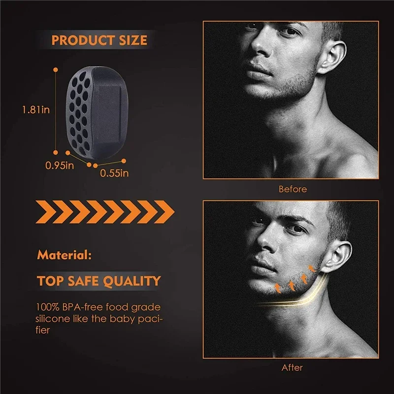 JawLine Exerciser Ball Fitness Face Facial pop n go Mouth Jawline Jaw Exerciser Muscl Chew Ball Chew Bite Breaker Training Body