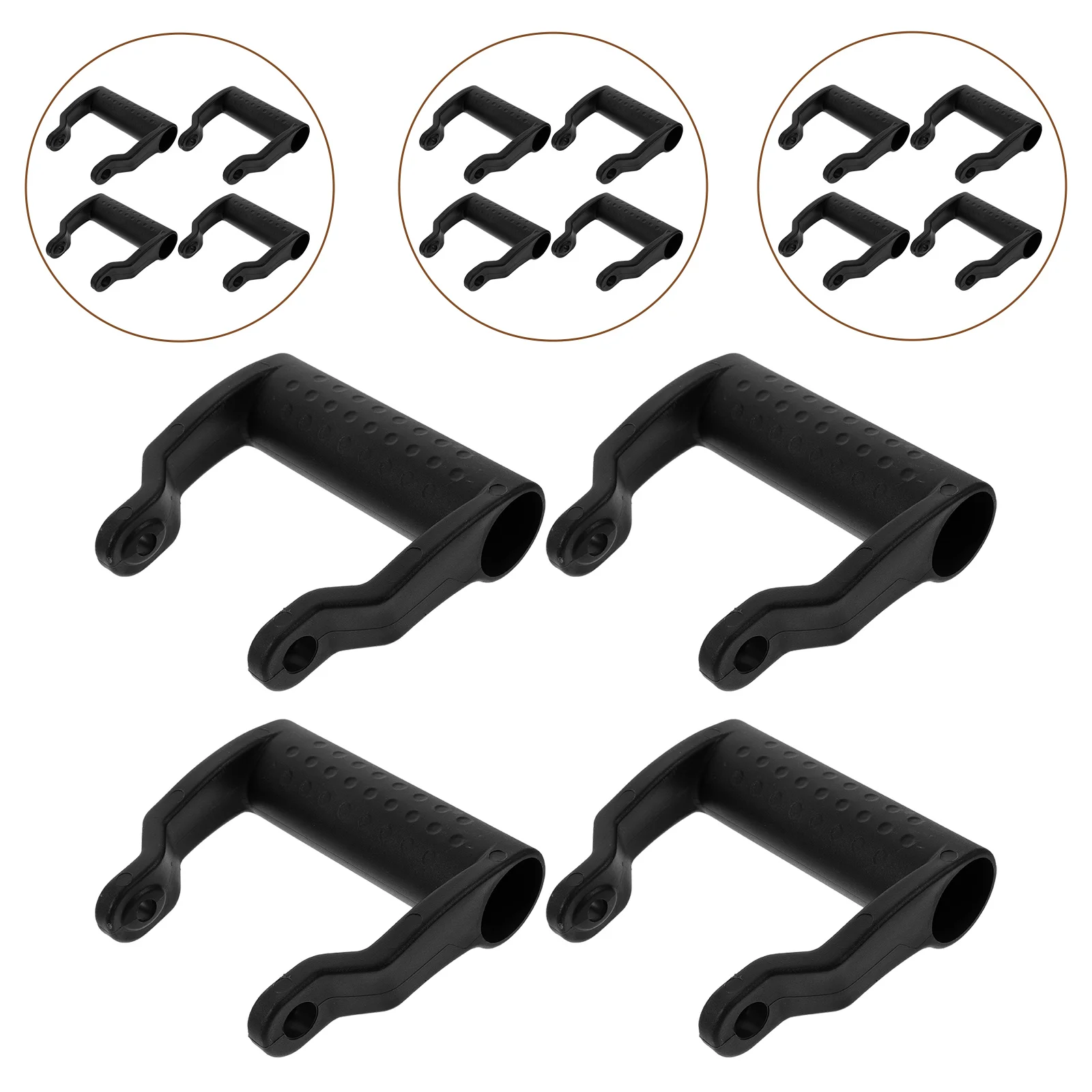 

4 Pcs Angle Grinder Auxiliary Hand Handle M8 Accessories Replacement Side Black for Attachments