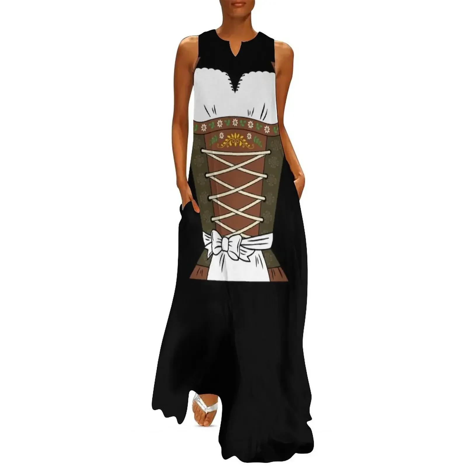 

Dirndl Okterbfest Halloween Costume German Culture Long Dress Female clothing dresses for women 2025 luxury designer party Dress