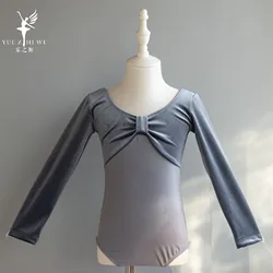 Girls' leotard ballet clothes for girls dance swimsuit Gymnastics leotard 2024 long sleeve ballet leotard Children's clothing