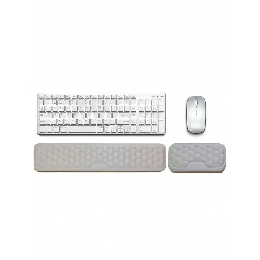 Set Ergonomic Desk Wrist Rest Support Ergonomically Designed, Very Soft Comfortable, Mouse Pad Suitable For Computer Desks And