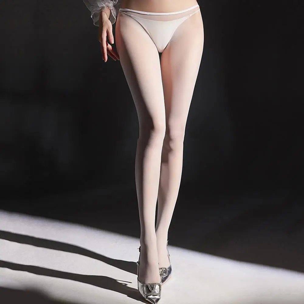 Sexy Tights Leggings Thigh-High Hosiery Stockings Pantyhose Fishnet Velvet Sheer Women See-through Seamless Stretch Low Waist