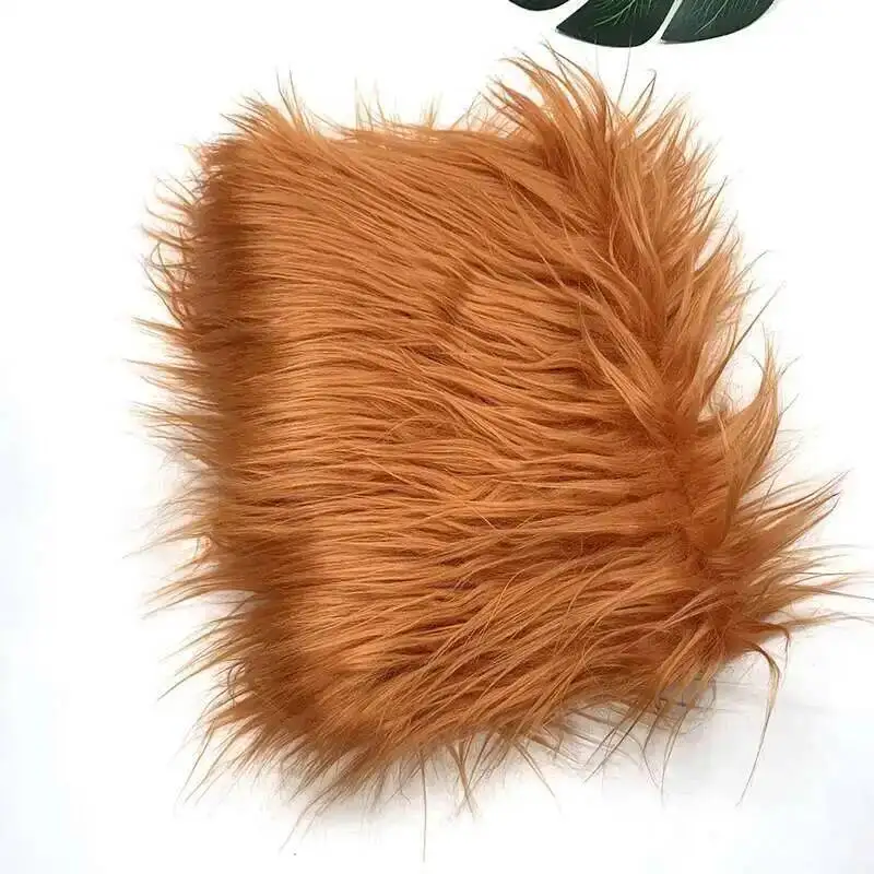 Nepbont stof 46 kleuren 160x50cm 8cm zachte lange pluche handgemaakte pop/kleding Shaggy stof
