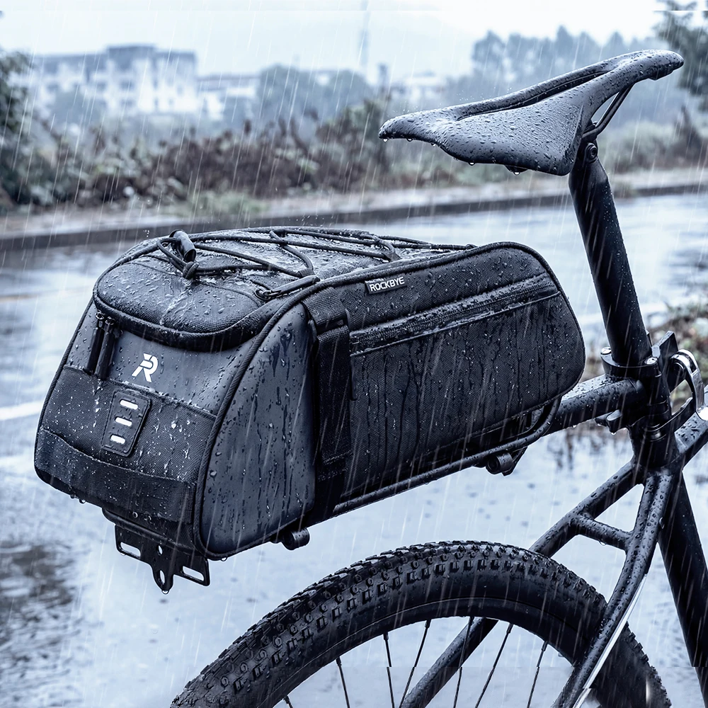 

Велосипедная сумка на заднее сиденье большой вместимости 10 л, водонепроницаемая наплечная сумка для MTB, велосипедная сумка для электровелосипеда, сумка на задний багажник для велосипеда