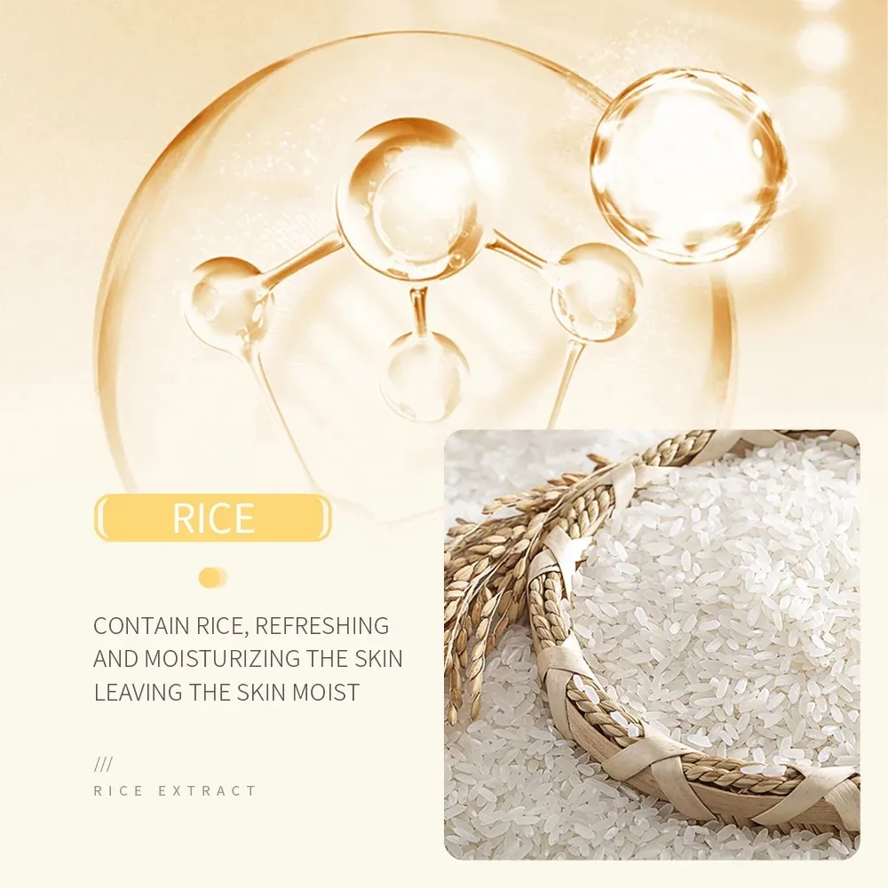 BIOAQUA-منظف الوجه الخام من لب الأرز ، رغوة غسل الوجه ، ترطيب العناية بالبشرة ، تفتيح البشرة ، العناية بتجديد شباب البشرة #4