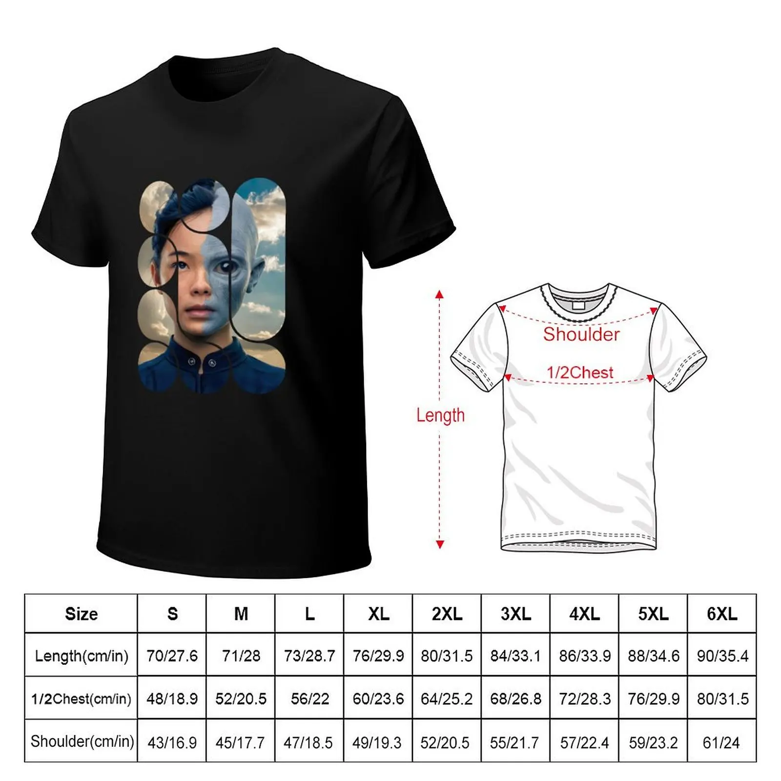 Metamorphosis - Abstract Dual Identity Art Print T-Shirt t shirts for man cotton T-Shirt
