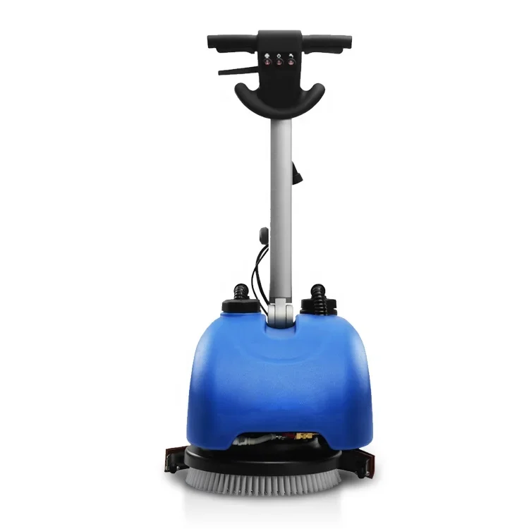 10 Yrs Blue Color Mini Size Floor Washing Sweeper Scrubber Dryer Commercial Hand Push Floor Floor Scrubber Drier Washing Machine