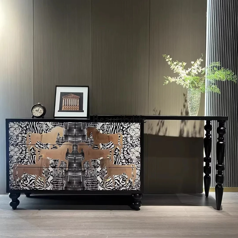 

Medieval Six Dou Home Dresser Bedroom Creative Storage Cabinet