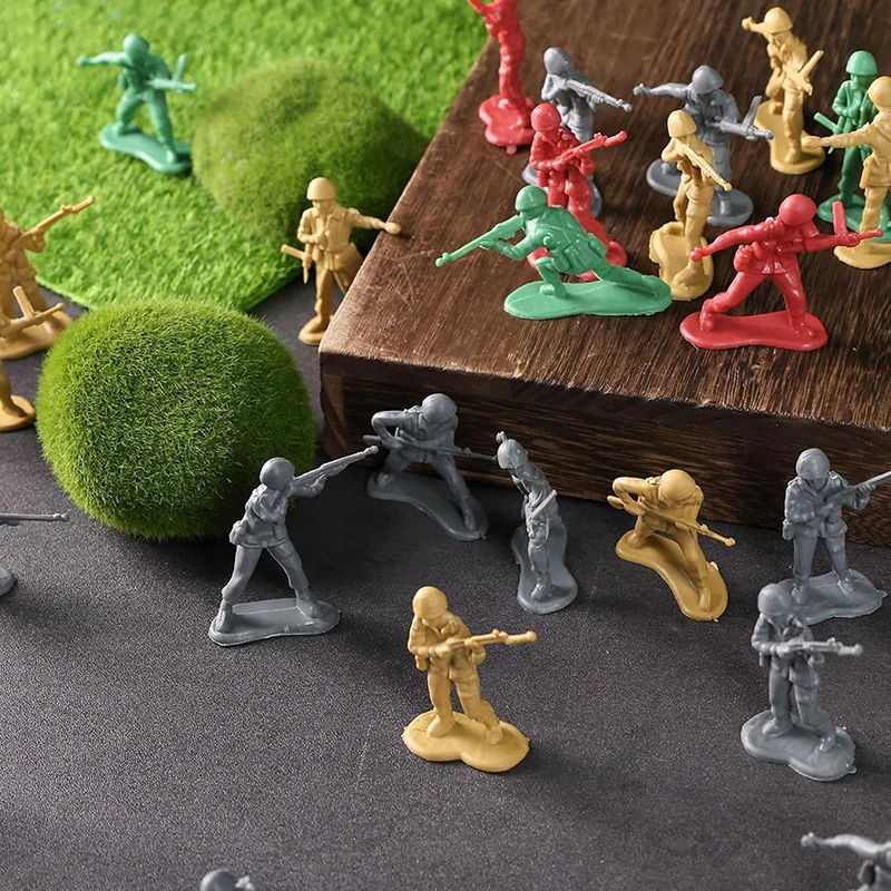 1:72 Scale Military Personnel Realistic Infantry Miniatures for Sand Table Exercises Tactical Planning Diorama Displays TMZ