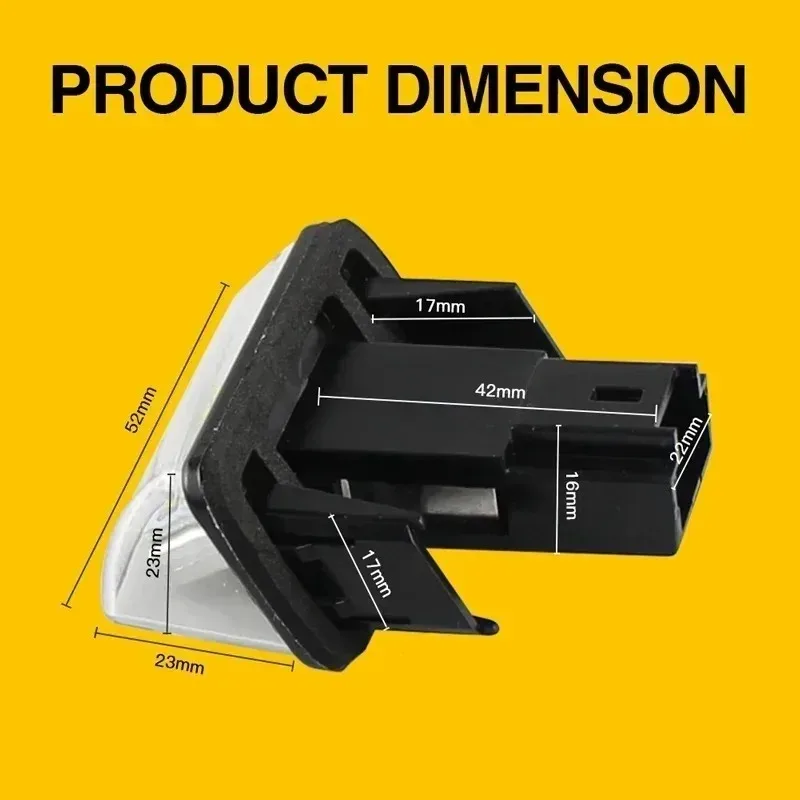 2 шт. для светодиодов 206 207 307 308 406 407 5008 Partner C3 C4 C5 BERLINGO, подсветка номерного знака белого цвета