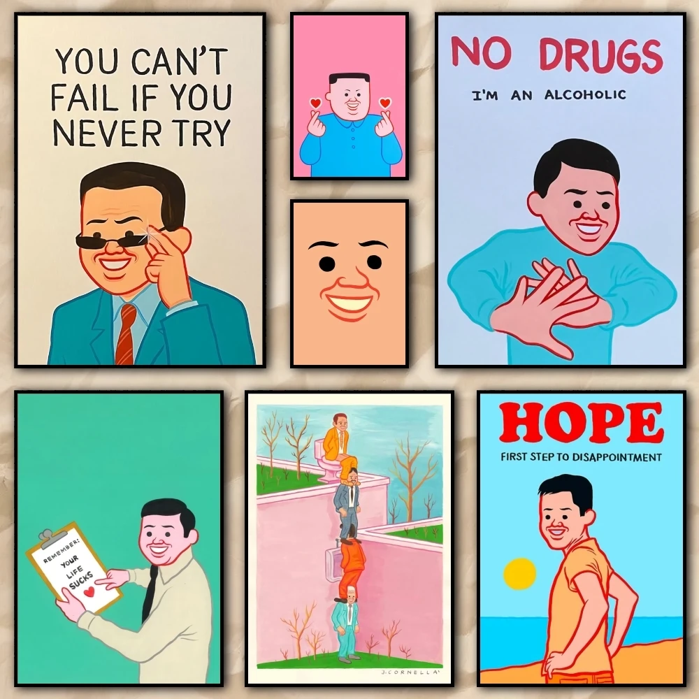 Peinture sur toile sans cadre, impression d'art Joan Cornella, affiche HD, décoration esthétique pour salon, chambre à coucher, bar, 1 pièce