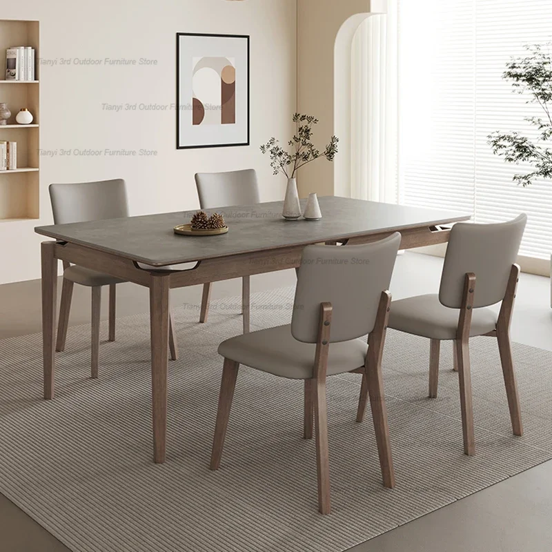 

French Style Modern Simplicity Dining Tables Solid Wood Designer High-end Dining Tables Restaurant Home Furniture Stoviglie HBDT