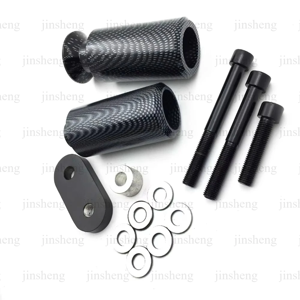 For 2006-2007 Yamaha YZF R6 Carbon Fiber No Cut Frame Slider Crash Protector Motorcycle Parts