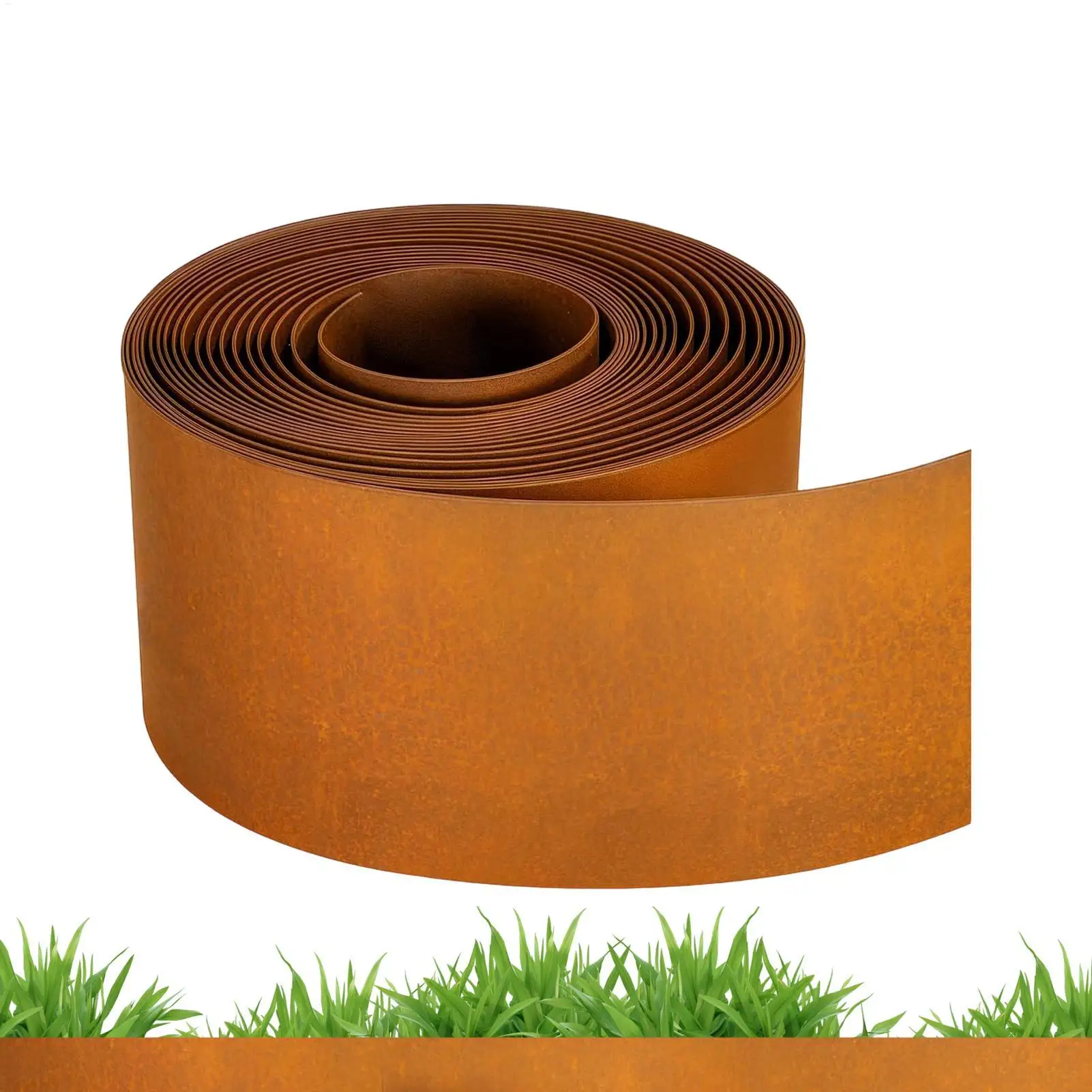 Garden Border Edging Protective Cuttable Weatherproof Steel Lawn Edging and Landscape Border for Indoor Greenhouse Yard Patio