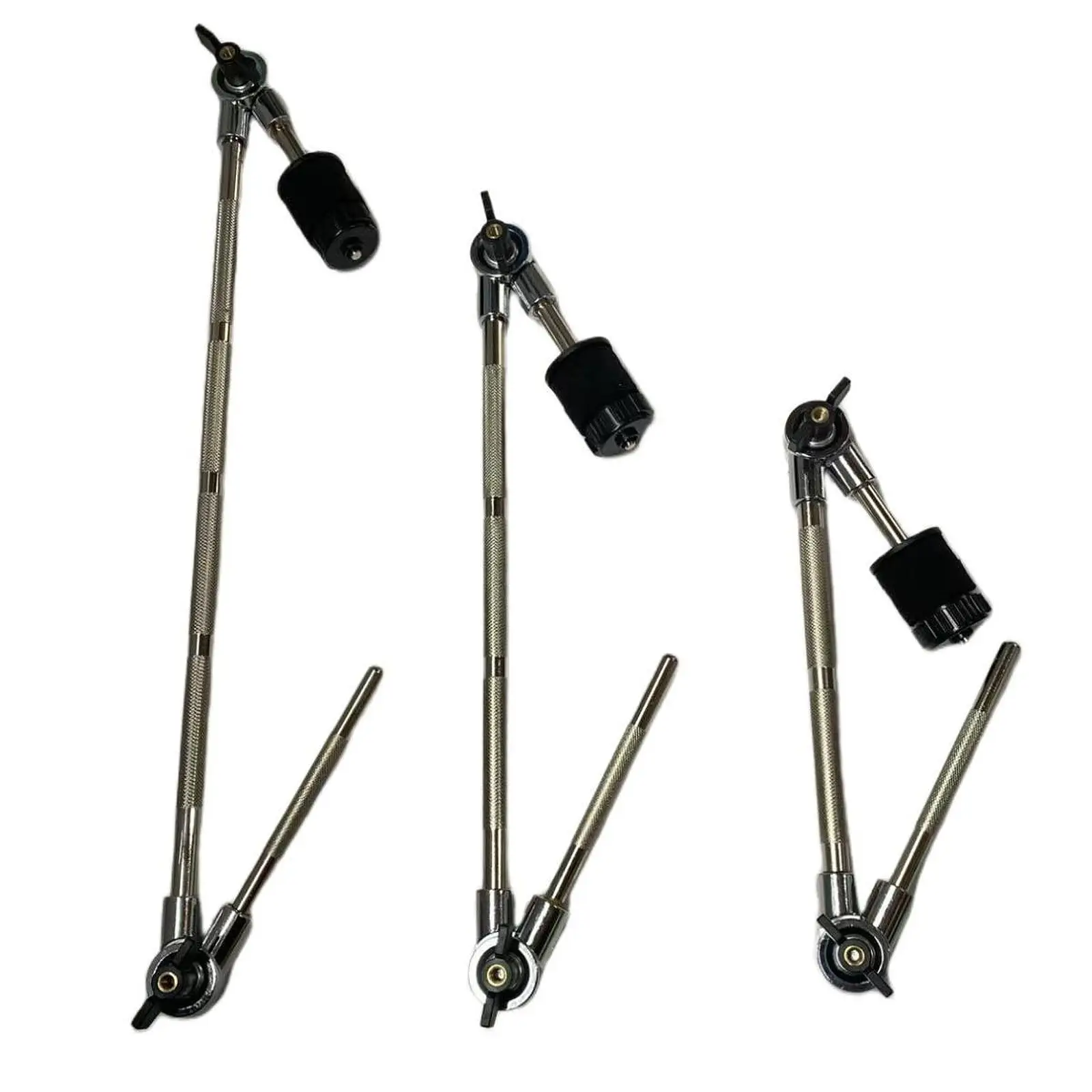 Cymbal Arm Attachment Steel Include Felt Pads, Sleeves, Wing Nuts Drum Extension Clamp for Percussion Instrument Accessories