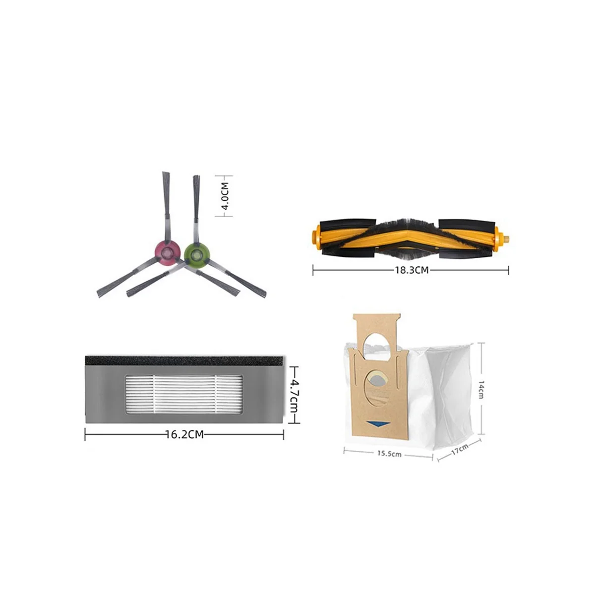 Vervangende Filterborstelset Voor Deebot N10 N10 Plus Robotstofzuiger Accessoireset