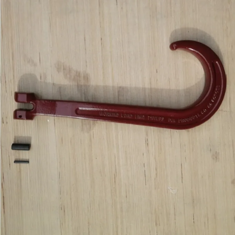 

8"-15" 5400lbs J-hook Point Ring Eye Hook Wide Mouth Long Hook Large Opening Hook Forged Alloy Steel Hoist Crane Winch Part