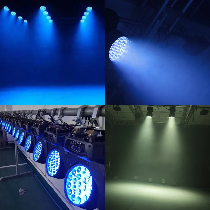 Imagem -03 - Led Wash Zoom Beam Moving Head Light 19x15w Rgbw Dmx512 Iluminação Profissional Efeito de Palco para dj Disco Party Bar Boate