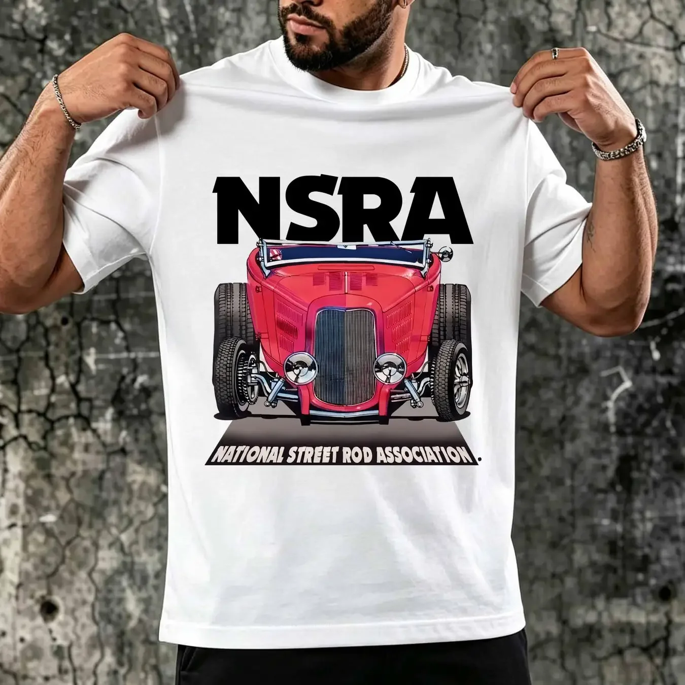 washed T Shirt Y2K Golden State Street Rod Nationals Men's NSRA Great condition vintage Washed fashion Versatile Soft