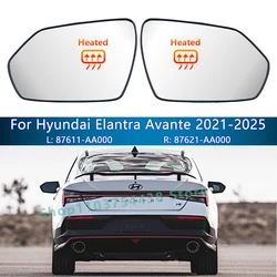 Car Side Rearview Mirror Glass For Hyundai Elantra 2021 2022 2023 2024 2025/Car Wing Mirror Lens accessories/87611/21-AA000