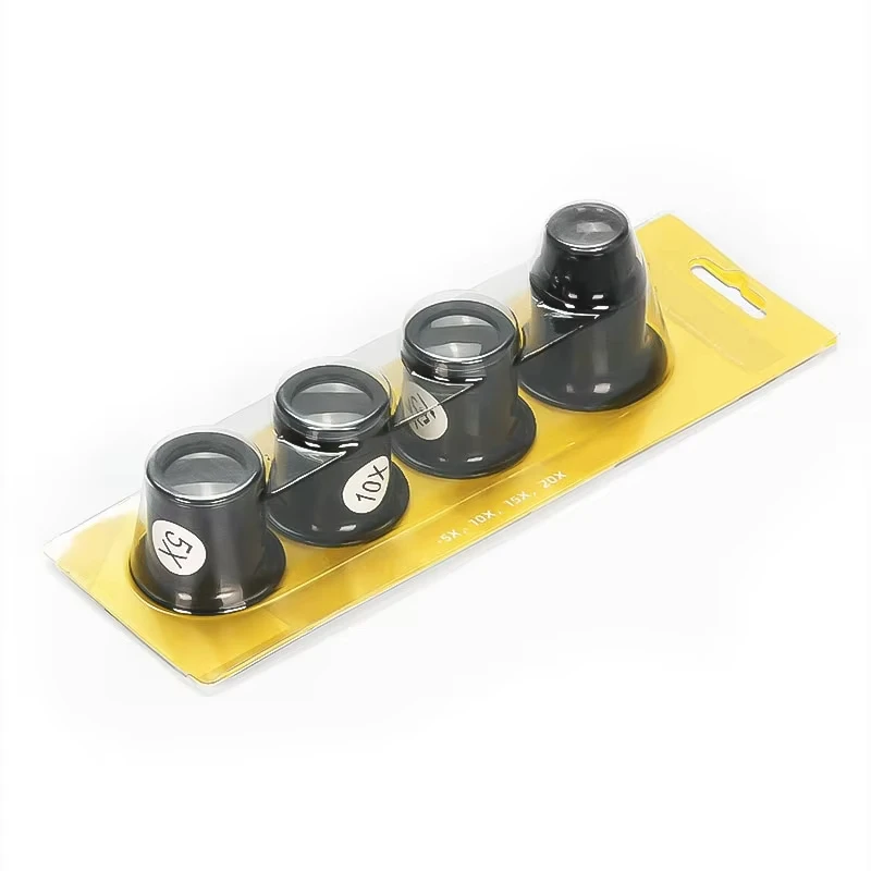 Watch Repair Tool Watch Repair 5 to 20 Times Magnifying Glass Goggles Goggles Watch Repairing Magnifying Glass Set 4PCS