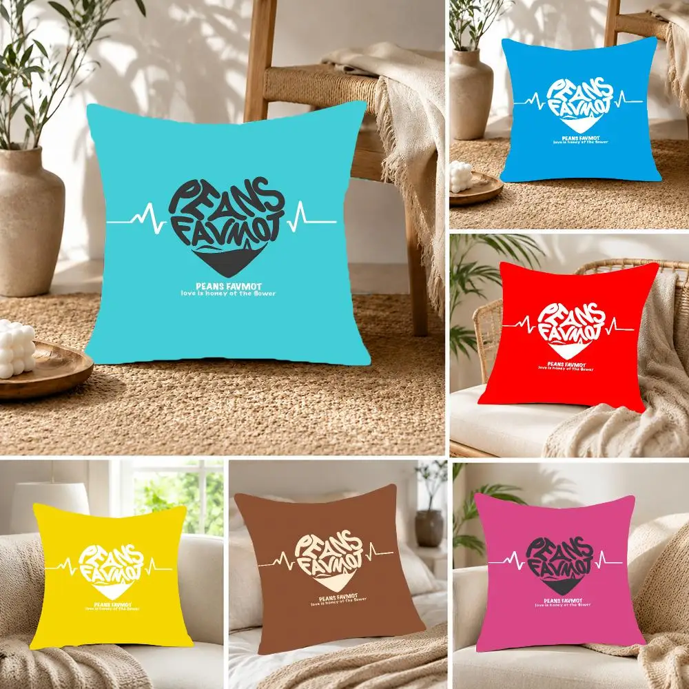 Romantic Minimalist C-Creative Love Heart Letters Cushion Cover Fluffy velvet Nordic style plush Living room sofa decorative